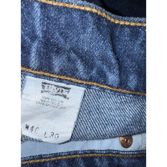 Vintage Levis 517 Jeans Mens 40x28 Blue Denim Orange Tab Made In USA June 1997 - Picture 5 of 7